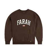 Farah Japan Embroidered Patch Logo Sweatshirt College Logo