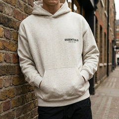 Fear of God Essentials Hoodie 'Light Oatmeal' (SS22)
