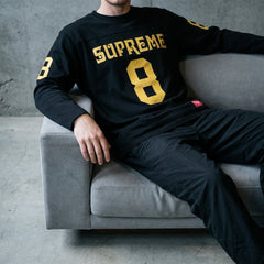 Supreme Affiliated Long-Sleeve Football Top 'Black'