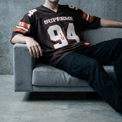 Supreme Sequin Football Jersey 'Brown'