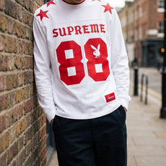 Supreme x Playboy Long-Sleeve Top 'White'