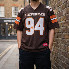 Supreme Sequin Football Jersey 'Brown'