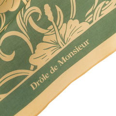 Drole de Monsieur Foulard Monogramme Hibiscus