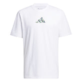 Adidas Basketball Men Lil Stripe Photoreal Graphic Tee White IN6376