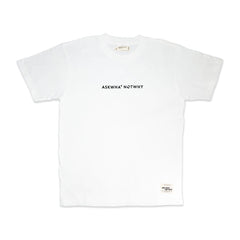 AskWhatNotWhy Launch Edition Logo T-Shirt White WHLET002