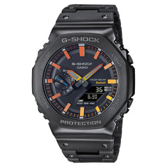 Casio G-Shock 2100 Full Metal Black Orange Yellow GMB2100BPC-1A