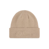 Dime Cursive Fold Beanie Tan