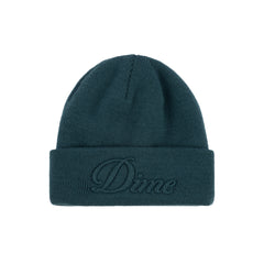 Dime Cursive Fold Beanie Teal