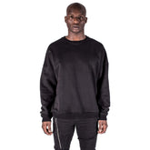 Kollar Contrast Rib Crewneck Black Men CTRCN-BLK