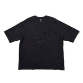 LAKH Patchwork Logo Half Sleeve Tee Black