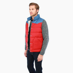 PENFIELD BEEKMAN VEST MENS CONTRAST YOKE DOWN VEST (RED) PFM121005W14-015