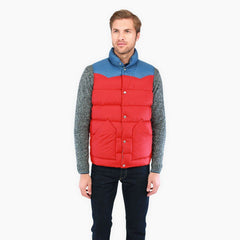PENFIELD BEEKMAN VEST MENS CONTRAST YOKE DOWN VEST (RED) PFM121005W14-015