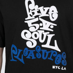 Pleasures Men Five 5 V T-Shirt Tees Black