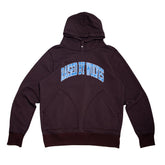Raised By Wolves Collegiate Two-Pocket Snap Hoodie Chocolate