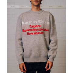 Raised By Wolves DMA Intarsia Sweater Heathered Grey