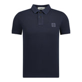 STONE ISLANDSmall Logo Polo Shirt Blue Print