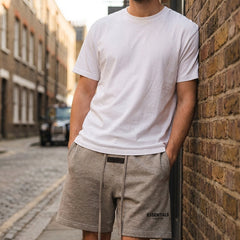 Fear of God Essentials Shorts 'Dark Oatmeal' (SS22)