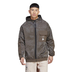 Adidas Terrex Outdoor Men And Wander AWD Mid Jacket Shadow Olive HR7140