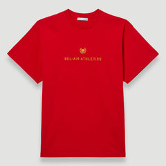 Bel-Air Athletics Men Academy T-Shirt Emb Logo Red