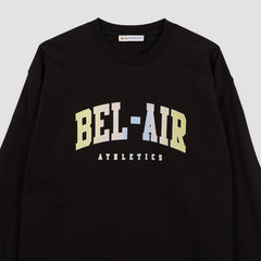 Bel-Air Athletics Men College L/S T-Shirt Pastel Black