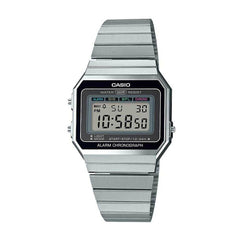 Casio A700 Vintage Digital Mineral Glass Silver A700W-1A