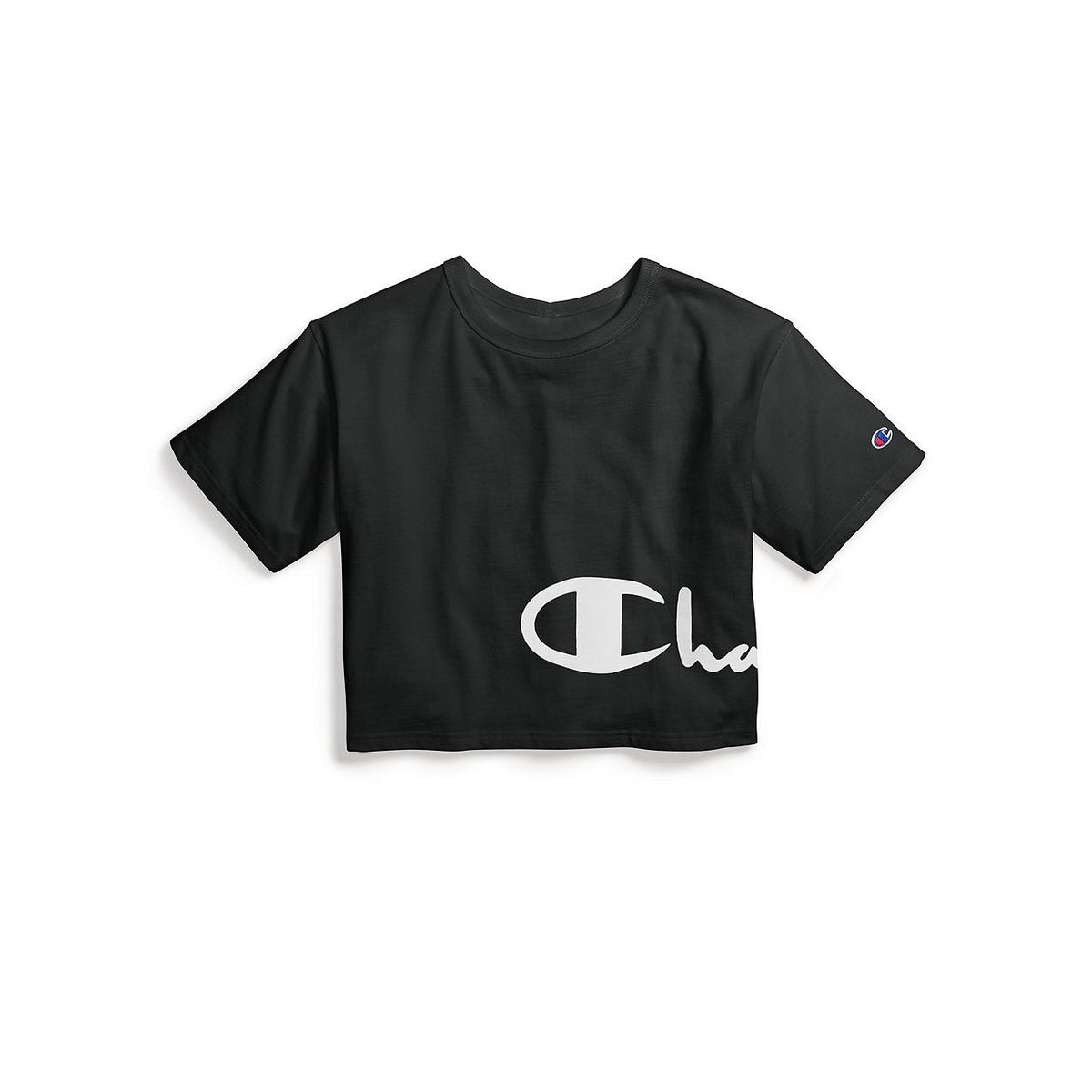 Champion Heritage Cropped Tee Graphic Black Women WL956G-550340-003