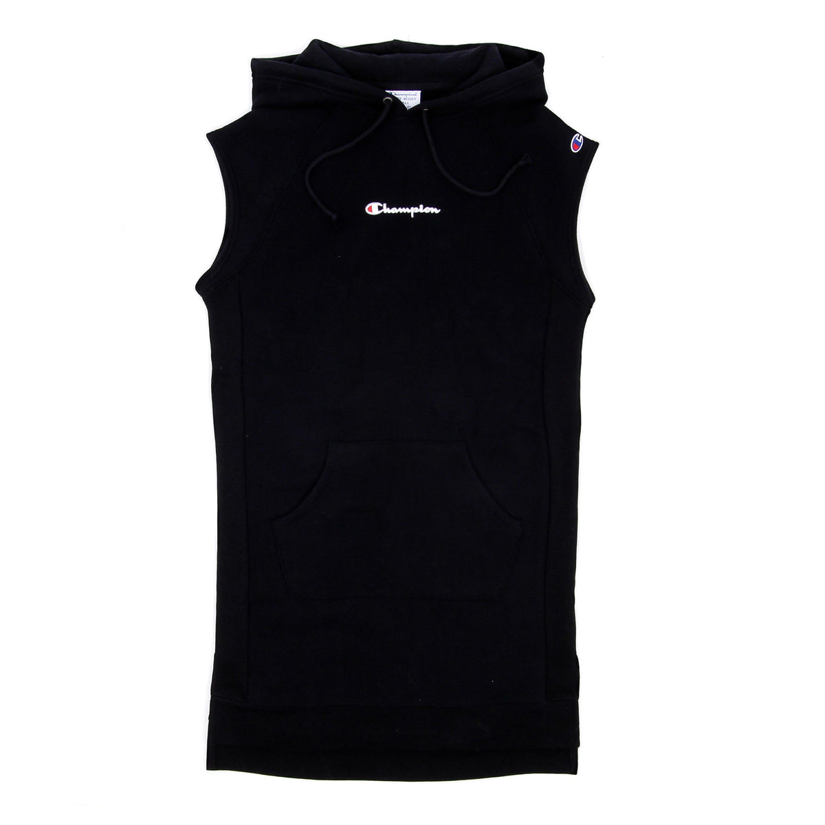 Champion Women's Reverse Weave Dress W/hood Embroidered Black WL779-579727-003