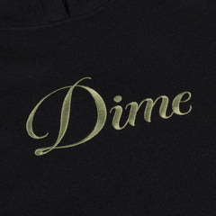 Dime Cursive Hoodie Black