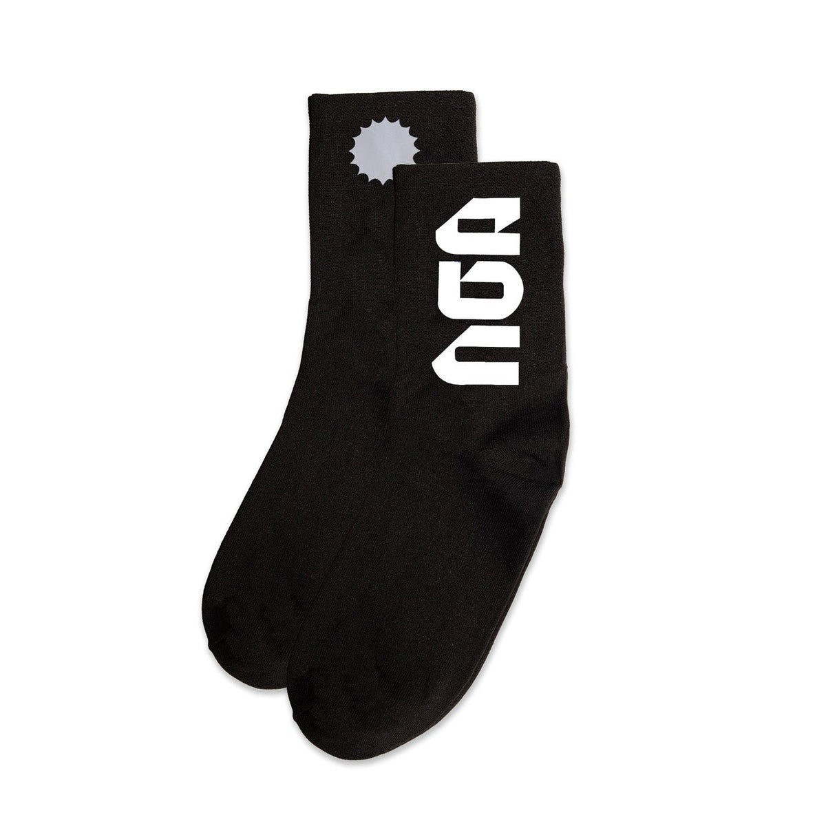 Everyday Better Club Performance Socks Black White