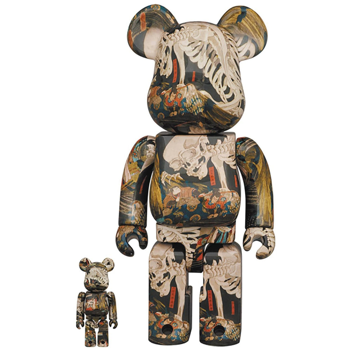 Medicom Japan Haunted Old Palace Utagawa Kuniyoshi 100% & 400% Bearbrick JUN218951I