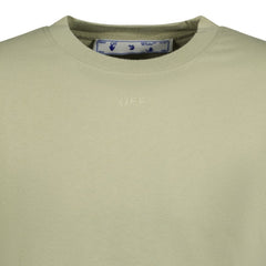 OFF-WHITE  Slim Rubber Arrow T-shirt Olive