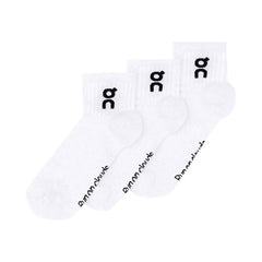 ON Logo Sock Mid 3P White