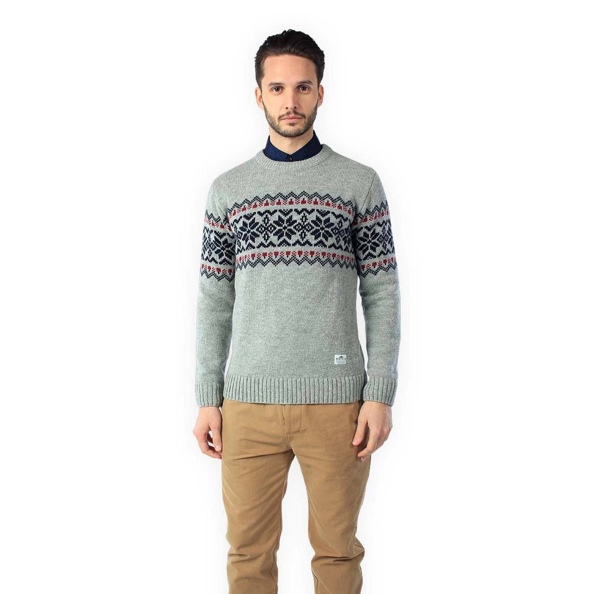Penfield Mens Hickman Snowflake Crew - Mens Knits PFM411115215-019