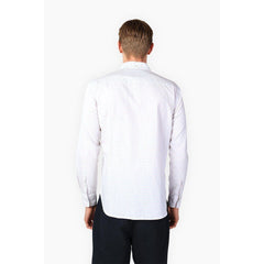 PENFIELD MENS PERRY WOVEN DOT L/S SHIRT WHITE PFM511573116-012