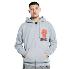 Pleasures Men HST Zip Hoodie Grey