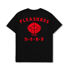 Pleasures Men Nerd Rockstar T-Shirt Tees Black