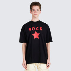 Pleasures Men Nerd Rockstar T-Shirt Tees Black