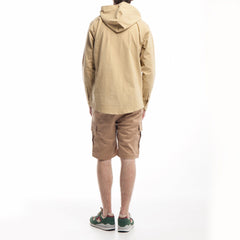 Publish Aedan Hooded Button Up Khaki P1702008-KHA