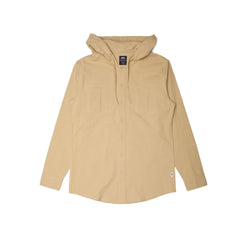 Publish Aedan Hooded Button Up Khaki P1702008-KHA